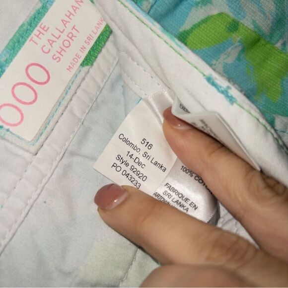 Lilly Pulitzer Blue First Impressions Print Callahan Shorts Size‎ 000 (XXS) - Picture 6 of 9